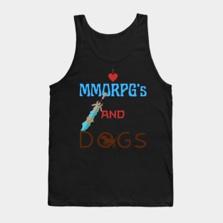 I Love Mmorpg's And Dogs Tank Top